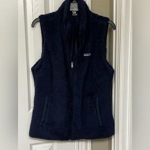 Patagonia Los Gatos Sherpa vest, navy large